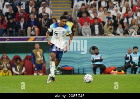 Doha, Katar. 10. November 2022. Jude Bellingham im Spiel zwischen Frankreich und England, im Viertelfinale, bei der FIFA-Weltmeisterschaft Katar 2022. Stockfoto
