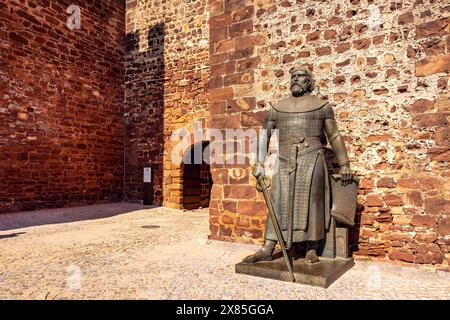 Eintritt zum Schloss von Silves (Castelo de Silves) an der portugiesischen Algarve Stockfoto