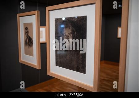 Das Pablo Gargallo Museum öffnet seine Pforten während des Internationalen Museumstages in Saragossa, Spanien, kostenlos Stockfoto