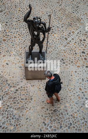 Das Pablo Gargallo Museum öffnet seine Pforten während des Internationalen Museumstages in Saragossa, Spanien, kostenlos Stockfoto