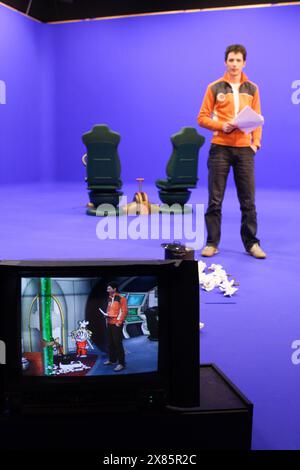 Gregor Steinbrenner moderiert bei ZDF pur, Deutschland 2005. Stockfoto