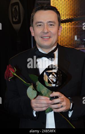 Grimme Preis Verleihung 2005, hier Preisträger Gerd Scobel (Moderator 3sat) in Marl, Deutschland 2005. Stockfoto