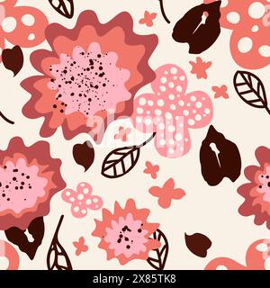 Nahtlose floralen Vektormuster Stock Vektor