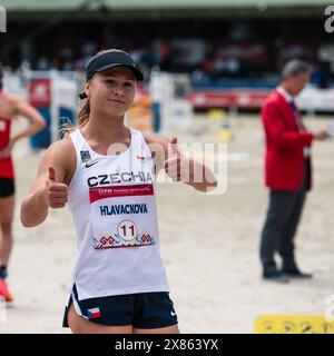 Die tschechische Modern-Fünfkämpferin Lucie Hlavackova während des Frauenrennens beim UIPM-Fünfkampf 2024 in Ankara, Türkei, 23. Mai 2024. (CTK Ph Stockfoto