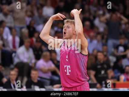 Bonn, Deutschland. Mai 2024. Harald Frey (Bonn), Telekom Baskets Bonn vs Alba Berlin, easyCredit BBL, 3. Viertelfinale, Bonn, 21.05.2024. Quelle: Jürgen Schwarz/Alamy Live News Stockfoto