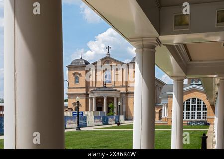 Hillsdale, Michigan - Christ Chapel am Hillsdale College, einer konservativen christlichen Bildungseinrichtung. Richter am Obersten Gerichtshof, Clarence Thomas, führte an Stockfoto