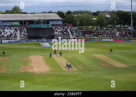 Derby, Großbritannien. Mai 2024. Eine allgemeine Ansicht des Spiels während des England Women/Pakistan Women 1st Metro Bank ODI Match England vs Pakistan at the Incora County Ground, Derby, United Kingdom, 23. Mai 2024 (Foto: Gareth Evans/News Images) in Derby, United Kingdom am 23.05.2024. (Foto: Gareth Evans/News Images/SIPA USA) Credit: SIPA USA/Alamy Live News Stockfoto