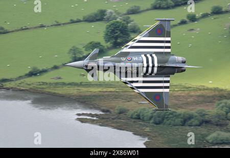 RAF Display Jet auf einem Low Level Training in Wales Stockfoto