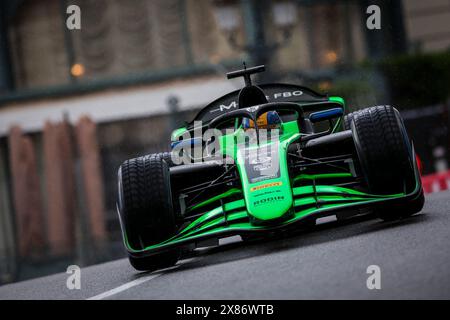 05 MALONY Zane (bar), Rodin Motorsport, Dallara F2 2024, Action während der 5. Runde der FIA Formel 2 Meisterschaft 2024 vom 23. Bis 26. Mai 2024 auf dem Circuit de Monaco, in Monaco - Foto Eric Alonso / DPPI Stockfoto