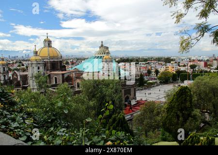 Die Basilika Santa María de Guadalupe, Mexiko-Stadt Stockfoto