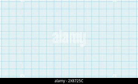 Millimetergraphenpapier für Studium in technischen Bildungseinrichtungen. Abstrakte Vektordarstellung des Papierrasters. Geometrisches Muster für die Schule, t Stock Vektor