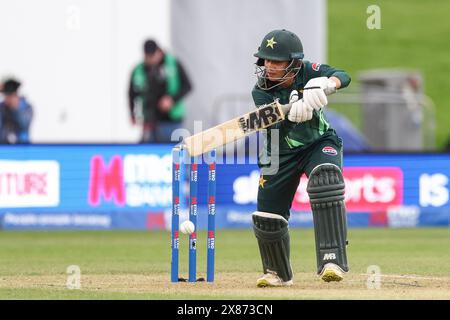 Derby, Großbritannien. Mai 2024. Sadaf Shamas während des 1. Metro Bank Women's ODI-Spiels zwischen England Women und Pakistan Women am 23. Mai 2024 im County Ground in Derby, England. Foto von Stuart Leggett. Nur redaktionelle Verwendung, Lizenz für kommerzielle Nutzung erforderlich. Keine Verwendung bei Wetten, Spielen oder Publikationen eines einzelnen Clubs/einer Liga/eines Spielers. Quelle: UK Sports Pics Ltd/Alamy Live News Stockfoto