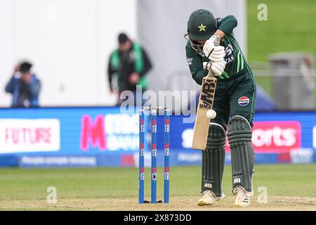 Derby, Großbritannien. Mai 2024. Sadaf Shamas während des 1. Metro Bank Women's ODI-Spiels zwischen England Women und Pakistan Women am 23. Mai 2024 im County Ground in Derby, England. Foto von Stuart Leggett. Nur redaktionelle Verwendung, Lizenz für kommerzielle Nutzung erforderlich. Keine Verwendung bei Wetten, Spielen oder Publikationen eines einzelnen Clubs/einer Liga/eines Spielers. Quelle: UK Sports Pics Ltd/Alamy Live News Stockfoto