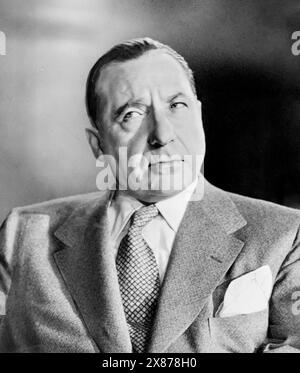 Frank Costello. Porträt des US-amerikanischen Kriminalboss Frank Costello (* Francesco Castiglia, 1891–1973), der 1951 vor dem Kefauver-Komitee aussagt, das organisierte Verbrechen untersucht Stockfoto