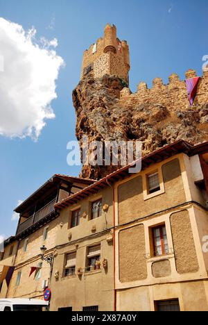 Blick auf die Stadt Frias, Burgos, Spanien Stockfoto