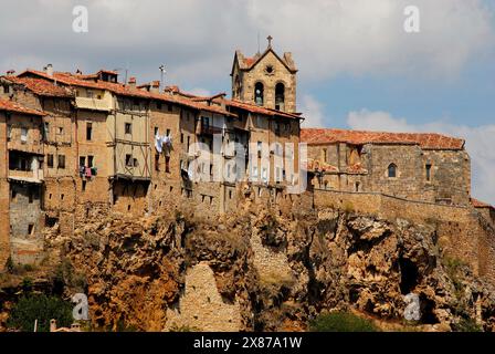 Blick auf die Stadt Frias, Burgos, Spanien Stockfoto