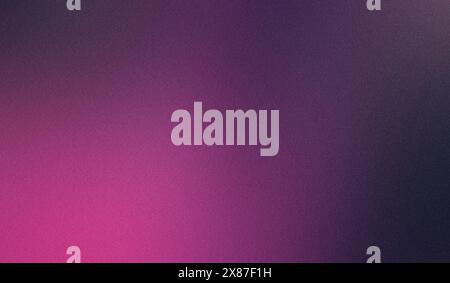 Der Hintergrund mit körnigem Rauschen wechselt nahtlos von dunklem Lila zu rosa Stockfoto