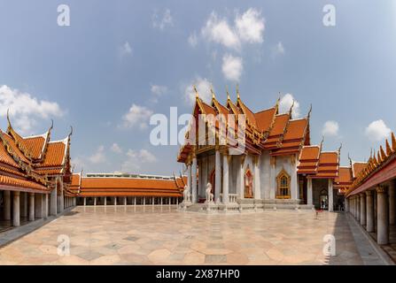 Ein Bild des Tempels von Wat Benchamabophit Dusitwanaram. Stockfoto