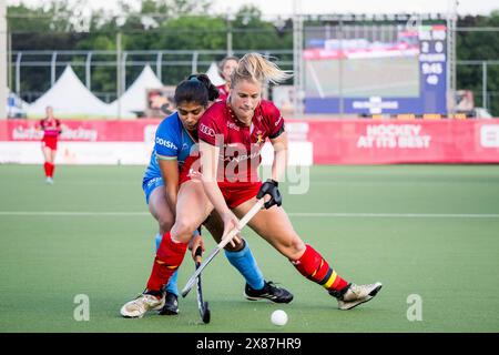 Antwerpen, Belgien. Mai 2024. Die belgische Alix Gerniers wurde während eines Eishockeyspiels zwischen der belgischen Nationalmannschaft Red Panthers und Indien in 6/16 der Gruppenphase der FIH Pro League 2024 am Donnerstag, den 23. Mai 2024, in Antwerpen gezeigt. BELGA FOTO JASPER JACOBS Credit: Belga News Agency/Alamy Live News Stockfoto