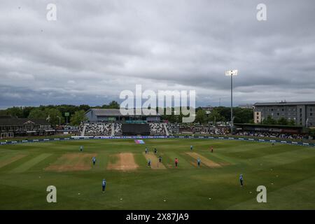 Derby, Großbritannien. Mai 2024. Allgemeine Ansicht des Spiels während der England Women/Pakistan Women 1st Metro Bank ODI Match England vs Pakistan at the Incora County Ground, Derby, United Kingdom, 23. Mai 2024 (Foto: Gareth Evans/News Images) in Derby, United Kingdom am 23.05.2024. (Foto: Gareth Evans/News Images/SIPA USA) Credit: SIPA USA/Alamy Live News Stockfoto