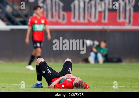 Nijmegen, Niederlande. Mai 2024. NIJMEGEN, Stadium de Goffert, 23.05.2024, Saison 2023/2024, Dutch Eredivisie Play-off. Während des Spiels NEC - Go Ahead Eagles (Play-off), NEC Enttäuschung Credit: Pro Shots/Alamy Live News Stockfoto