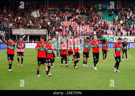 Nijmegen, Niederlande. Mai 2024. NIJMEGEN, Stadium de Goffert, 23.05.2024, Saison 2023/2024, Dutch Eredivisie Play-off. Während des Spiels NEC - Go Ahead Eagles (Play-off), NEC Enttäuschung Credit: Pro Shots/Alamy Live News Stockfoto