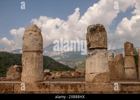 Phaselis antike Stadt und Ruinen Antalya Kemer Stockfoto