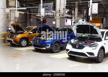 Paris, Frankreich - 15. März 2024: Renault Cars. Automobilhersteller Renault Industry. Hochwertige Fotos Stockfoto