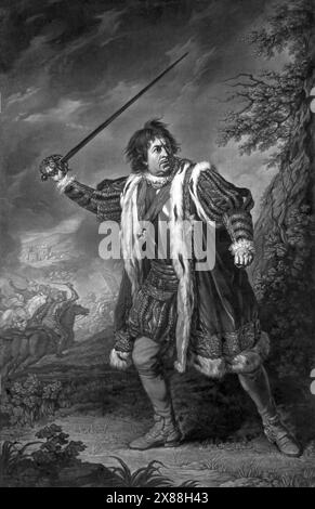 David Garrick, David Garrick (1717–1779) englischer Schauspieler und Dramatiker Stockfoto