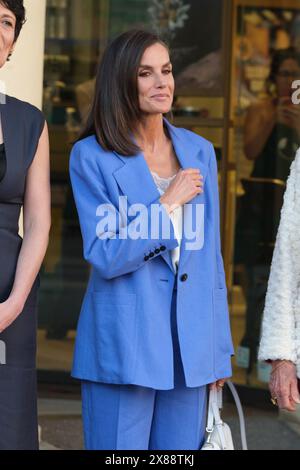 Madrid, Spanien. Mai 2024. Königin Letizia von Spanien feiert am 23. Mai 2024 in Madrid die Premiere des Dokumentarfilms „Wissenschaft der Frauen Afrikas“ im Kino Callao. Quelle: SIPA USA/Alamy Live News Stockfoto