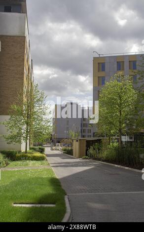 23. April 2024 Ein kleiner Teil der Bristol University Frenchay Campus Studentenunterkunft in Bristol City Somerset England Stockfoto
