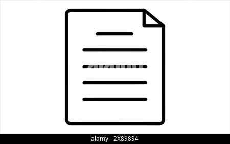 Symbol "Versicherungspolice". Unterschrift für das Dokument zur Risikodeckung. Vektorabbildung. Bearbeitbare Kontur. Stock Vektor