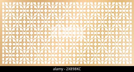 Schnittmuster Geometrie goldene Farben isolierte weiße Hintergründe für abstrakte Illustrationtapeten, Stoff, Textilien, Bucheinbände, Geschenkpapiere Stock Vektor