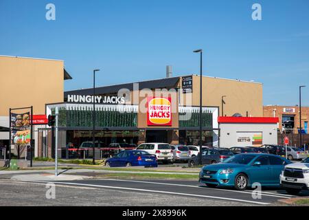 Hungry Jacks Burger and Take-away Food Restaurant in Brookvale, North Sydney, NSW, Australien Stockfoto