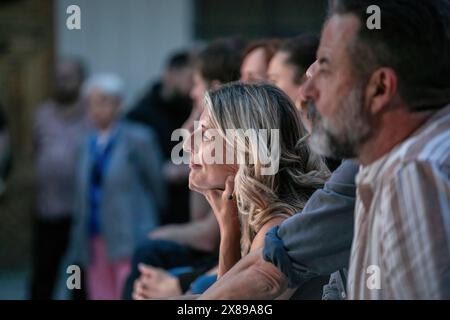 Madrid, Spanien. Mai 2024. Die Arbeitsministerin Yolanda Diaz nimmt an der Kampagne der Sumar-Koalition Teil. Die spanische Partei Sumar hat den Wahlkampf vor den Europawahlen am 9. Juni gestartet. Quelle: SOPA Images Limited/Alamy Live News Stockfoto