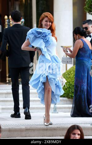 Palina Rojinski bei der 30. AmfAR Gala Cannes im Rahmen des Festival de Cannes 2024 / 77. Internationale Filmfestspiele von Cannes im Hôtel du Cap-Eden-Roc. Antibes. Cannes, 23.05.2024 Stockfoto