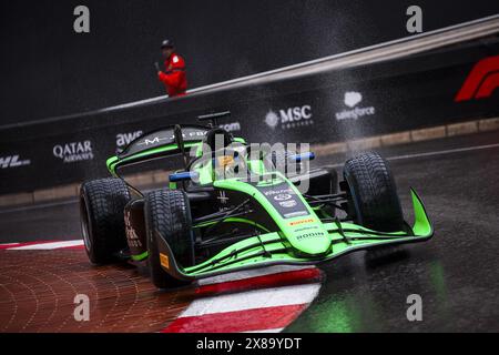 Monaco, 22.05.2024, 05 MALONY Zane (bar), Rodin Motorsport, Dallara F2 2024, Aktion während der 5. Runde der FIA Formel 2 Meisterschaft 2024 vom 23. Bis 26. Mai 2024 auf dem Circuit de Monaco in Monaco Stockfoto