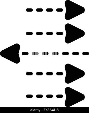 Symbol für anders denken, denken Stock Vektor