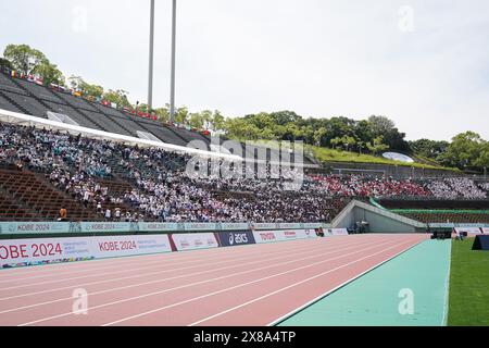 Hyogo, Japan. Mai 2024. Allgemeine Ansicht Leichtathletik : Kobe 2024 Para Leichtathletik Weltmeisterschaften Frauen 400m T13 Hitze im Kobe Universiade Memorial Stadium in Hyogo, Japan . Quelle: AFLO SPORT/Alamy Live News Stockfoto