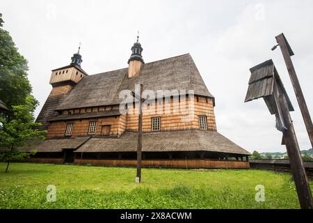 HOLZKIRCHEN POLEN Stockfoto