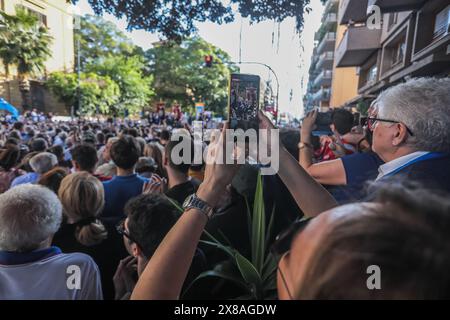 Palermo, Italien. Mai 2024. Tag des Gedenkens an die Opfer des Massakers von Capaci. (Foto: Antonio Melita/Pacific Press) Credit: Pacific Press Media Production Corp./Alamy Live News Stockfoto