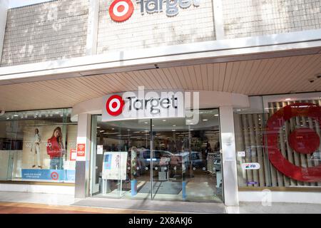 Stadtzentrum von Tamworth, Target Retail Kaufhaus in Peel Street, NSW, Australien Stockfoto