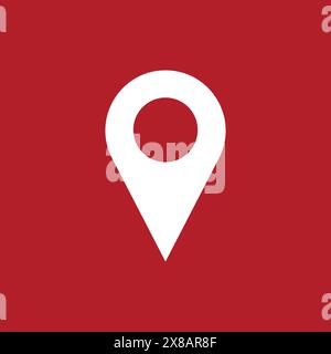 Positionspunkt Symbol Design Vektor-Illustration Stock Vektor