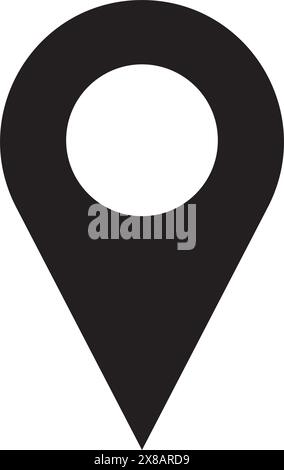 Positionspunkt Symbol Design Vektor-Illustration Stock Vektor