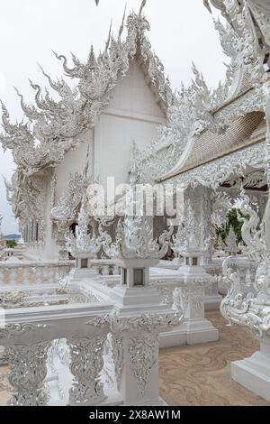faÃ Teil des Weißen Tempels-buddhistischen Tempels Stockfoto