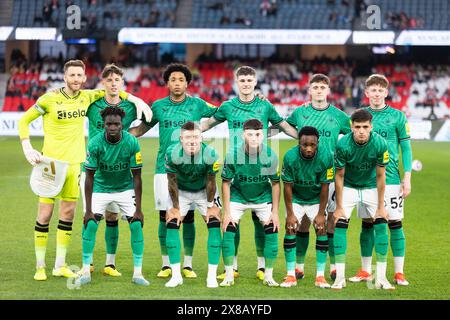 Melbourne, Victoria, Australien. Mai 2024. MELBOURNE, AUSTRALIEN – 24. MAI: Newcastle United vs A-League All Stars Men während der Global Football Week im Marvel Stadium am 24. Mai 2024 in Melbourne, Australien (Foto: © Chris Putnam/ZUMA Press Wire) NUR REDAKTIONELLE VERWENDUNG! Nicht für kommerzielle ZWECKE! Quelle: ZUMA Press, Inc./Alamy Live News Stockfoto