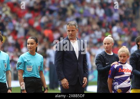 Robert Vilahamn Manager des Adobe FA Women's Cup Finales, Manchester United Women gegen Tottenham Hotspur Women Wembley Stadium London UK 12. Mai 2024 Stockfoto