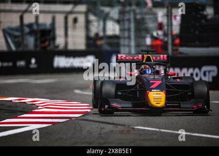 07 TRAMNITZ Tim (ger), MP Motorsport, Dallara F3 2019, Action während der 4. Runde der FIA Formel-3-Meisterschaft 2024 vom 23. Bis 26. Mai 2024 auf dem Circuit de Monaco, in Monaco - Foto Eric Alonso / DPPI Stockfoto