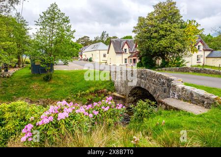 Der West Highland Way im Inveroran Hotel, in der Nähe der Bridge of Orchy, Schottland Stockfoto