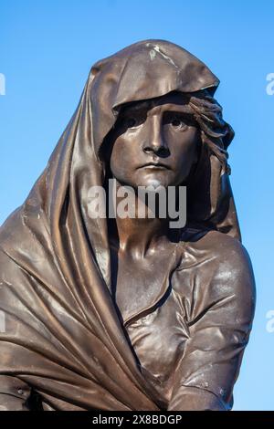 Stratford-upon-Avon, Großbritannien - 12. Februar 2024: Eine Skulptur von Lady Macbeth - Teil des Gower Monuments in Stratford-upon-Avon, Großbritannien, gewidmet Willia Stockfoto